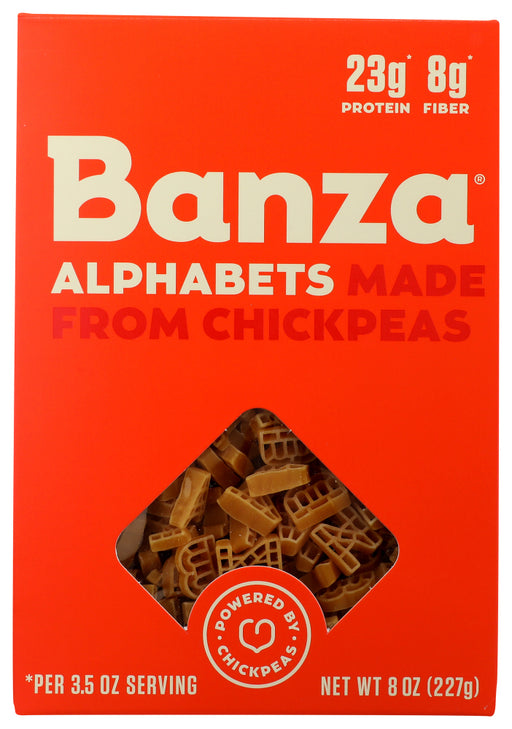 BANZA: Pasta Alphabet Chickpea, 8 oz