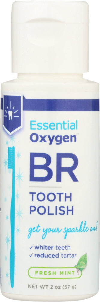 ESSENTIAL OXYGEN: Fresh Mint Tooth Polish, 2 oz - No Brand For Less 