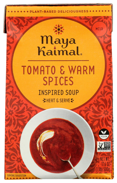 MAYA KAIMAL: Tomato Warm Spices Soup, 17.6 oz