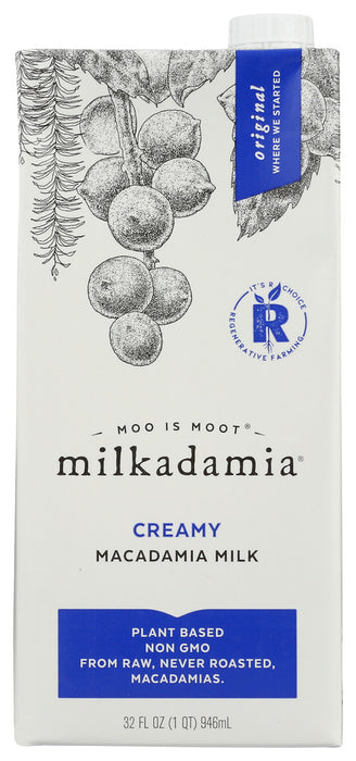 MILKADAMIA: Original Macadamia Milk, 32 fl oz