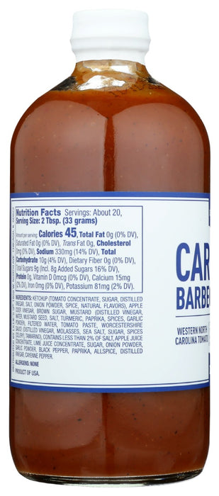 LILLIES Q: Carolina Barbeque Sauce, 20 oz