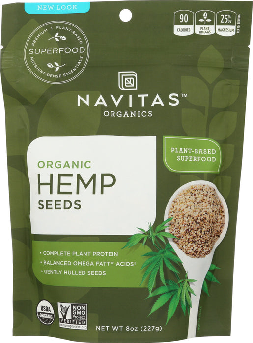 Hemp Seeds
Soft and delicious Navitas Naturals Hemp Seeds pack a powerful punch of pure plant nutrition. Hemp seeds provide a healthy dose of protein, omega fatty acids, fiber, antioxidants and minerals. These eco-friendly seeds have a mild nutty flavor, and can be enjoyed straight out of the bag, or sprinkled on virtually any dish to gain a boost of green nutrition.