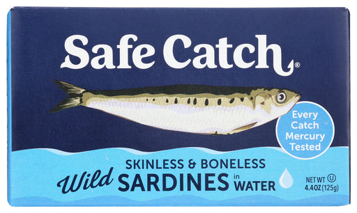 SAFECATCH: Skinless And Boneless Wild Sardines In Water, 4.4 oz