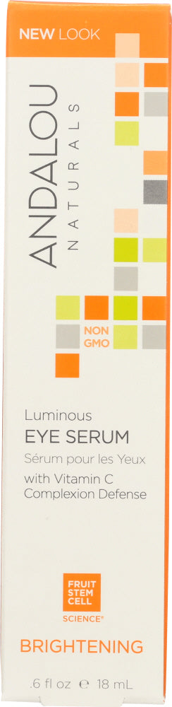 Fruit Stem Cell Complex, Vitamin C, and Goji glycopeptides boost collagen and elastin to smooth fine lines and firm dermal texture as caffeine from green coffee stimulates circulation to reduce puffiness and help diminish dark circles.