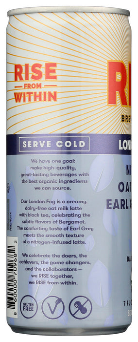 RISE BREWING CO: London Fog Earl Grey Tea Oat Milk Latte, 7 fo