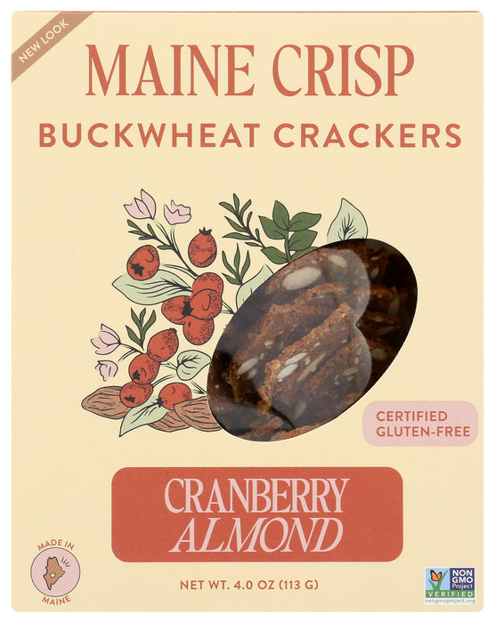 MAINE CRISP: Crisps Cranberry Almond, 4 oz