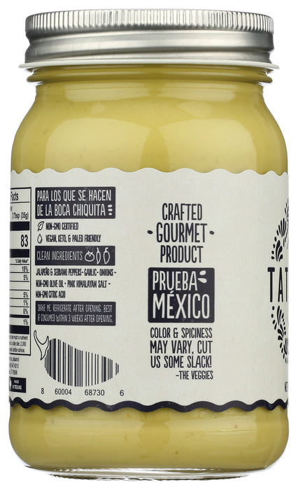 TATEMADA: Salsa Jalapeno, 16 oz