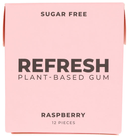 REFRESH GUM: Gum Raspberry, 12 pc