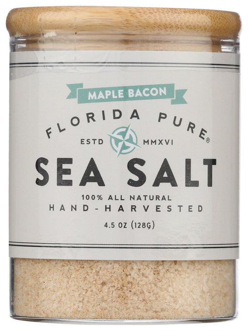 FLORIDA PURE: Maple Bacon Infused Sea Salt, 4.5 oz