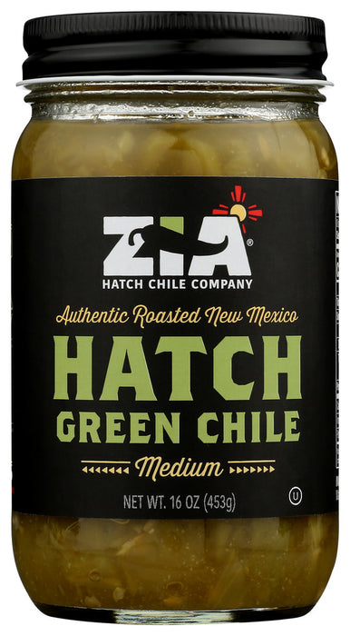 ZIA HATCH CHILE COMPANY: Hatch Green Chile Medium, 16 oz