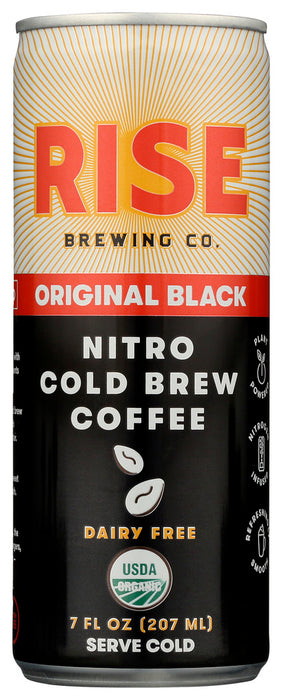 RISE BREWING CO: Nitro Cold Brew Coffee Original Black, 7 fo