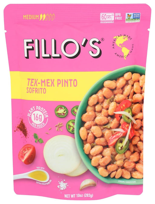 FILLOS: Beans Pinto Tex Mex, 10 oz