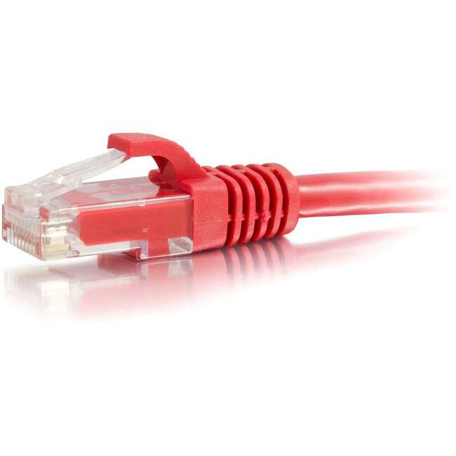 C2G-50ft Cat6 Snagless Unshielded (UTP) Network Patch Cable - Red