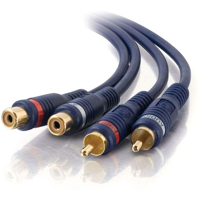 C2G 25ft Velocity RCA Stereo Audio Extension Cable