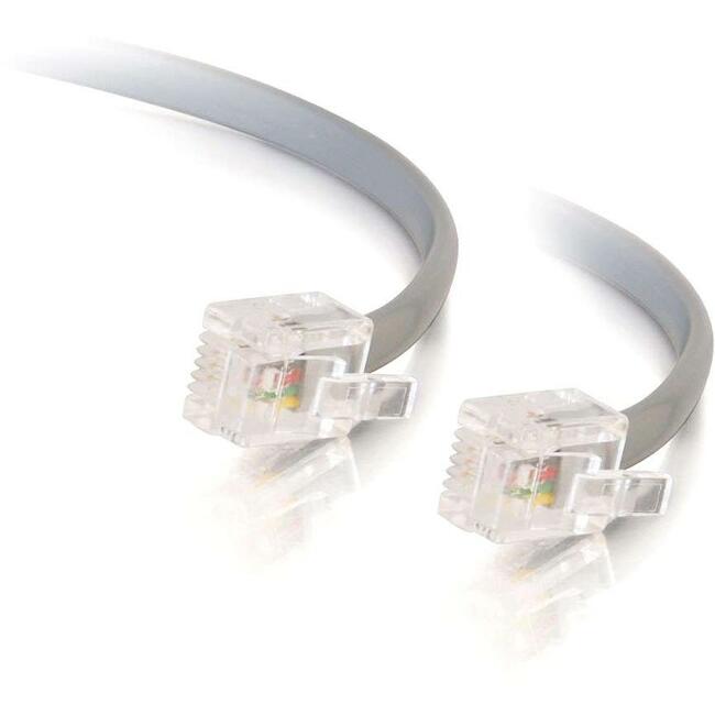 C2G 25ft RJ12 Modular Telephone Cable