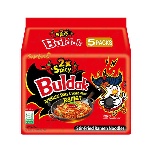 SAMYANG: Ramen 2x Spicy Buldak Chicken Flavor 5pk, 24.7 oz