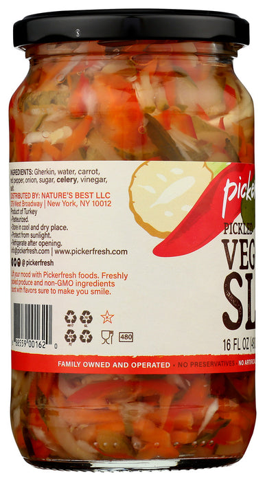 PICKERFRESH: Pickled Veggie Slaw, 16 oz