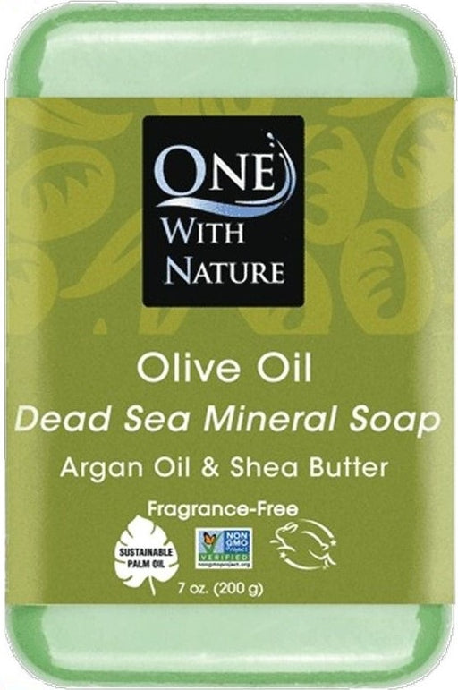 ONE WITH NATURE: Olive with Dead Sea Minerals Soap Bar, 7 oz