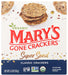 Super Seed Classic Crackers
HOW MANY SEEDS CAN ONE CRACKER HOLD?!?
The answer may reside in every Super Seed cracker we bake. In addition to the organic flax and sesame seeds of our traditional recipe, we've added luscious organic pumpkin seeds, sunflower seeds, and poppy seeds. The result is a tremendously satisfying cracker, buttery yet crisp. Mary's Gone Crackers® Super Seed Classic Crackers are a sure hit for those who like their crackers healthful and hearty!