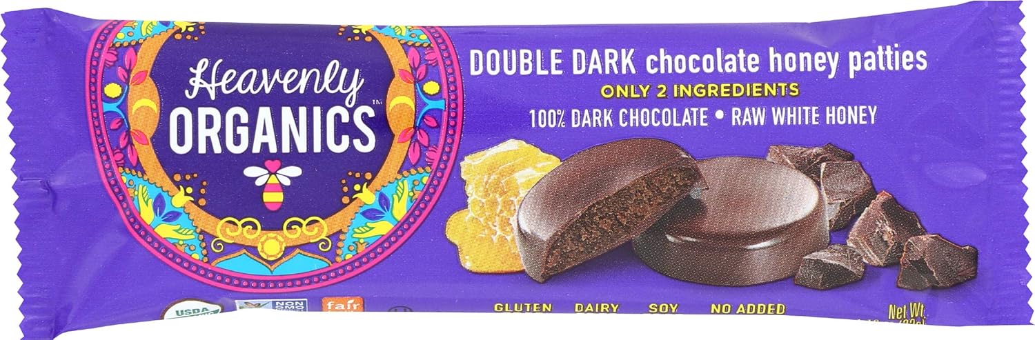 Double the dark, double the yum! Our 100% Organic Double Dark Chocolate Honey Patties are a blend of velvety, white honey, and dark chocolate, enrobed in a 100% cocoa dark chocolate shell. With only two simple ingredients, you're free to indulge...without the guilt.