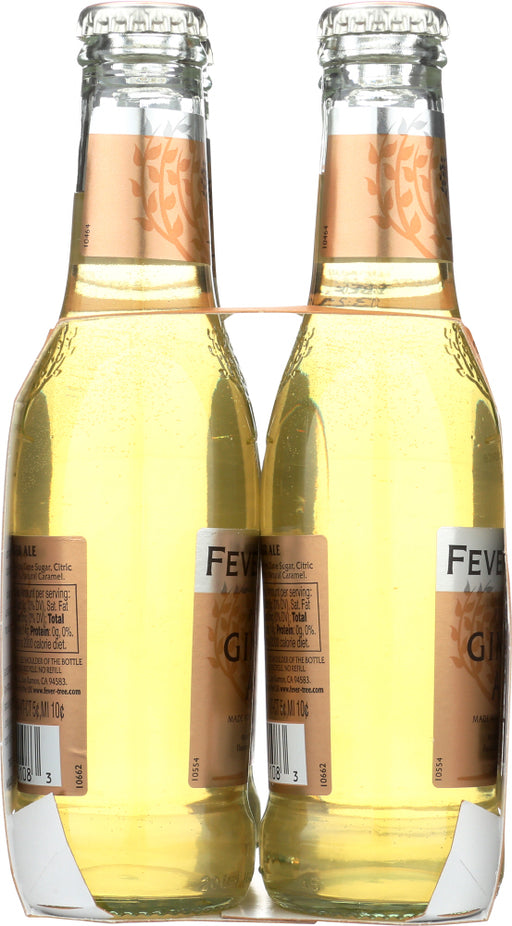 FEVER-TREE: Premium Ginger Ale 4x6.8 oz Bottles, 27.2 oz - No Brand For Less 