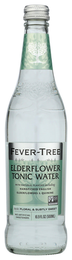 FEVER TREE: Elderflower Tonic Water, 16.9 oz - No Brand For Less 