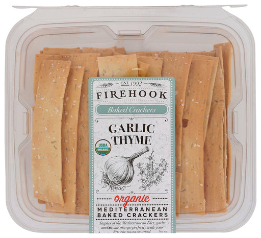 FIREHOOK: Garlic Thyme Baked Cracker, 8 oz - No Brand For Less 