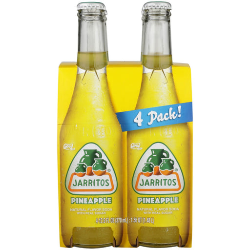 JARRITOS: Bev Pineapple 4 Bottles, 12.5 oz