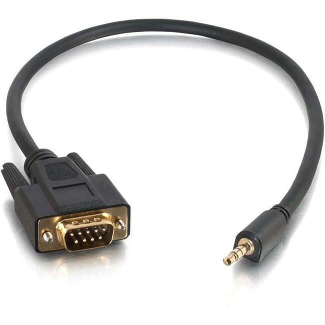 C2G 1.5ft Velocity DB9 Male to 3.5mm Male Adapter Cable