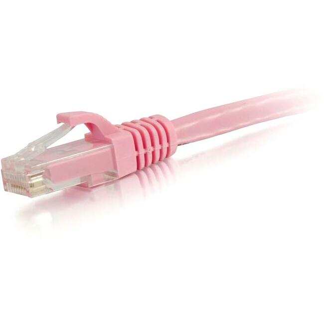 C2G-75ft Cat6 Snagless Unshielded (UTP) Network Patch Cable - Pink