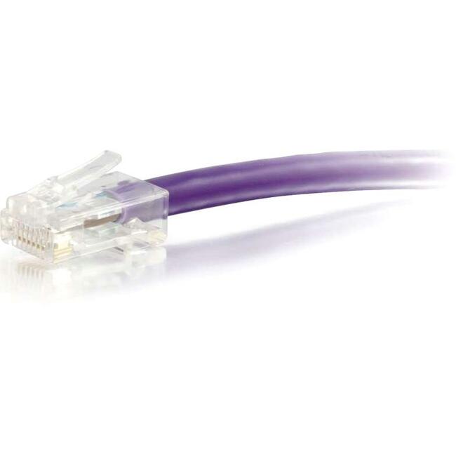 C2G-3ft Cat6 Non-Booted Unshielded (UTP) Network Patch Cable - Purple