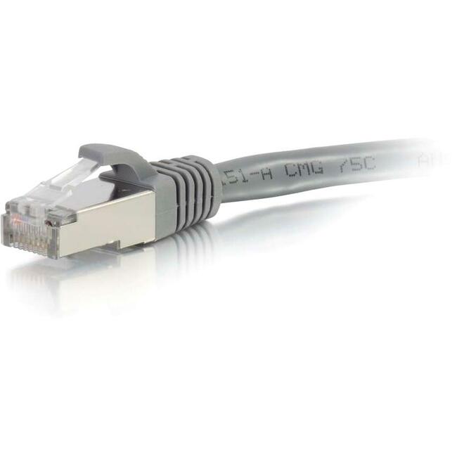 C2G-7ft Cat6 Snagless Shielded (STP) Network Patch Cable - Gray