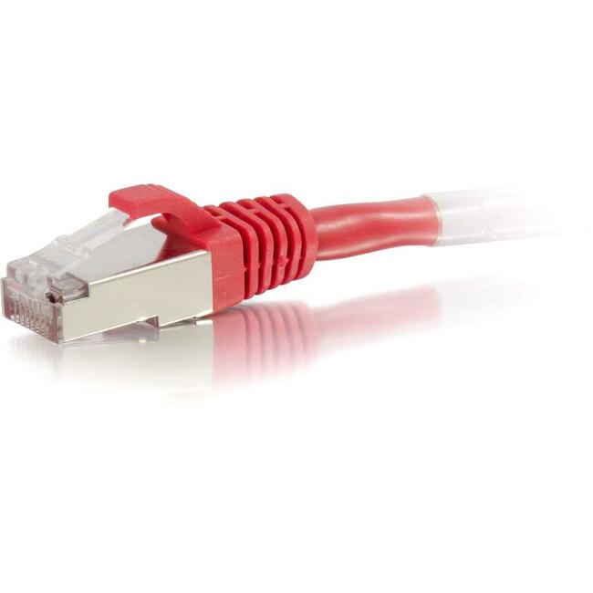 C2G 4ft Cat6 Snagless Shielded (STP) Network Patch Cable - Red