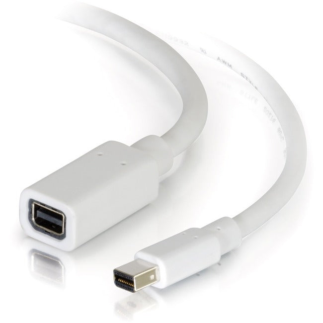 C2G 6ft Mini DisplayPort Extension Cable M/F - White