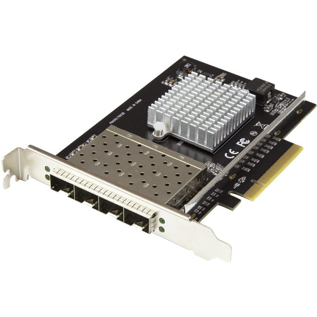 StarTech.com Quad Port SFP+ Server Network Card - PCIe Network Card - Intel XL710 Chip - 10 Gigabit Ethernet Card - 4 Port NIC Card