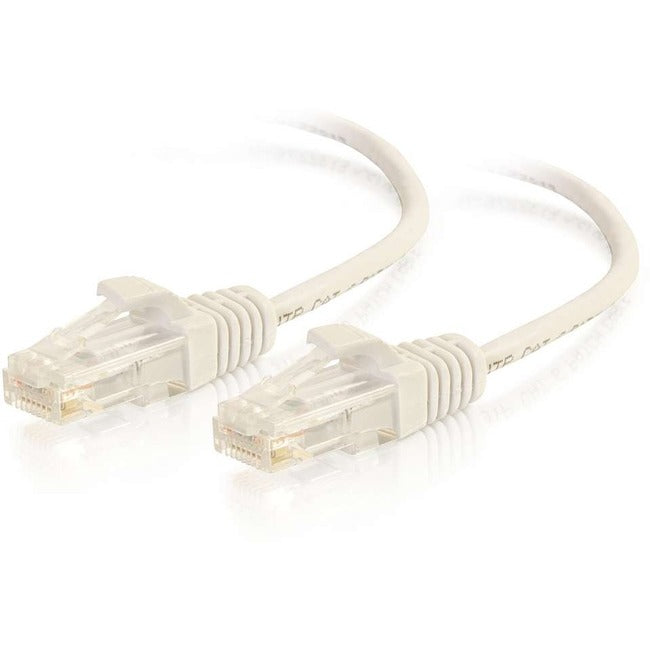 C2G 5ft Cat6 Snagless Unshielded (UTP) Slim Ethernet Network Patch Cable - White