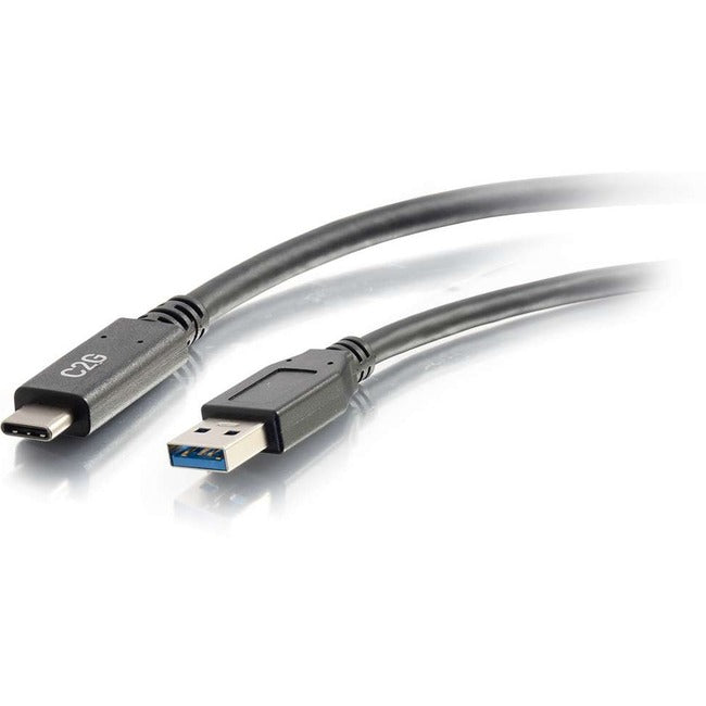 C2G 3ft USB 3.0 Type C to USB A - USB Cable Black M/M