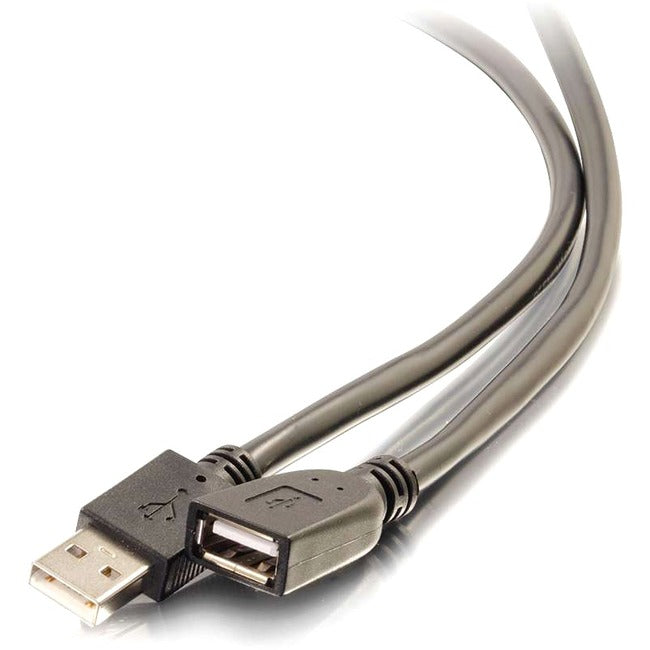 C2G 50ft USB 2.0 A Active Extension Cable - M/F Plenum - USB Extension