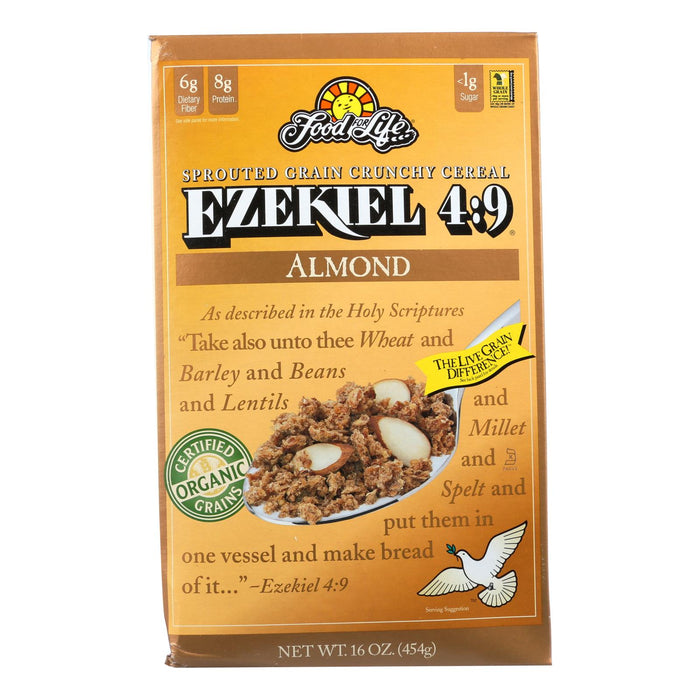 Food For Life Baking Co. Cereal - Organic - Ezekiel 4-9 - Sprouted Whole Grain - Almond - 16 Oz - Case Of 6