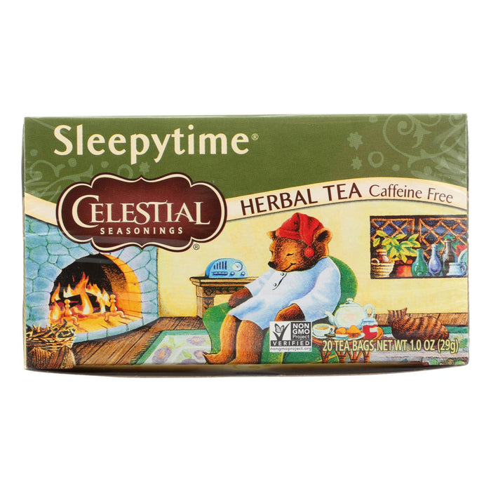 Celestial Seasonings Sleepytime Herbal Tea Caffeine Free - 20 Tea Bags - Case Of 6