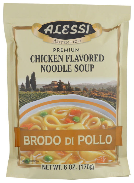 ALESSI: Brodo di Pollo Sicilian Chicken Flavored Noodle Soup, 6 Oz - No Brand For Less 