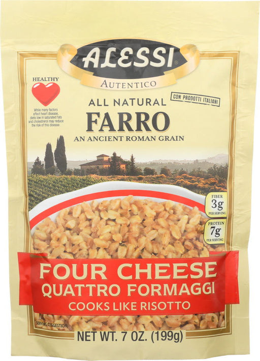 ALESSI: Farro Four Cheese Quattro Formaggi, 7 oz - No Brand For Less 