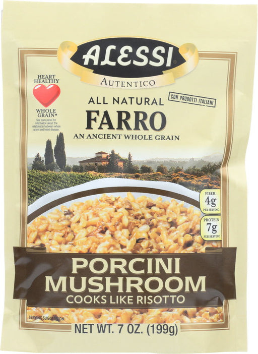 ALESSI: Farro Porcini Mushroom, 7 oz - No Brand For Less 