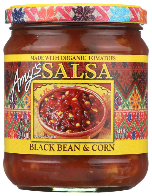 AMY'S: Black Bean & Corn Salsa, 14.7 oz - No Brand For Less 