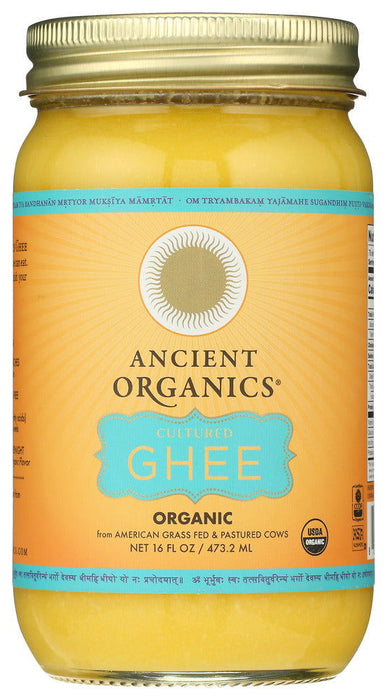 ANCIENT ORGANICS: Organic Cultured Ghee Butter, 16 oz - No Brand For Less 