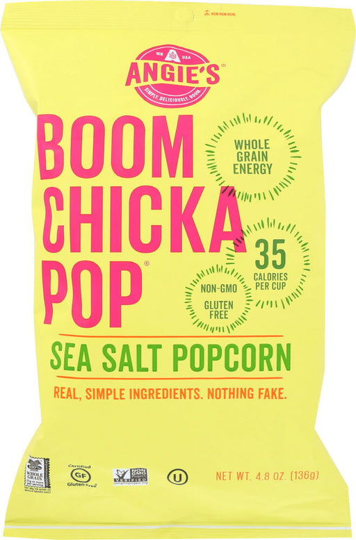 ANGIES: Artisan Treats Boomchickapop Popcorn Sea Salt, 4.8 oz - No Brand For Less 