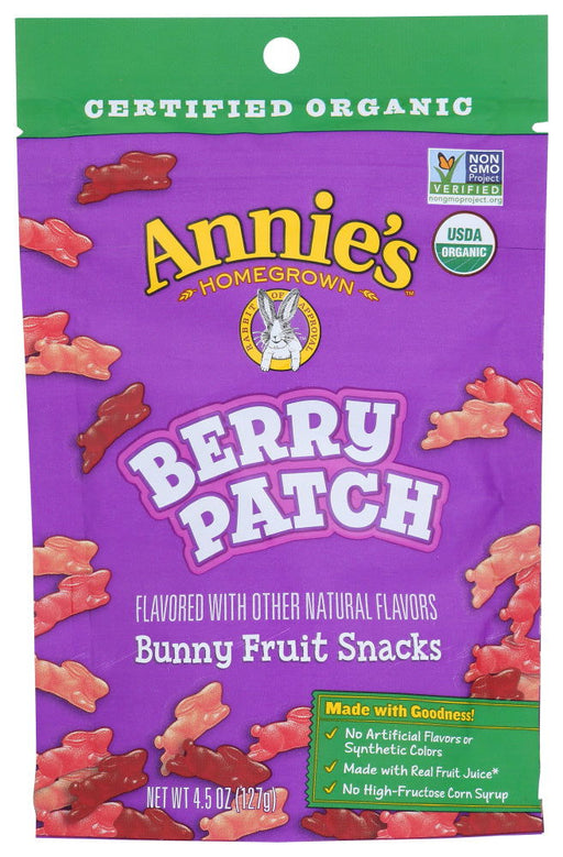 ANNIES HOMEGROWN: Fruit Snack Bunny Berry, 4.5 oz - No Brand For Less 