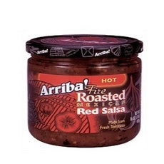 ARRIBA: Fire Roasted Hot Mexican Red Salsa, 16 Oz - No Brand For Less 