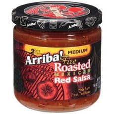 ARRIBA: Fire Roasted Mexican Red Salsa Medium, 16 Oz - No Brand For Less 