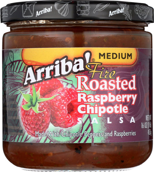 ARRIBA: Roasted Raspberry Chipotle Salsa, 16 oz - No Brand For Less 